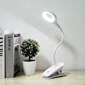 Miniatyrbillede 2 af 3: 20 LED-klipslæsningslampe med dæmpbar øjenbeskyttelse bordlampe med USB-kabel