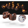 Miniatyrbild 2 av 5: Set med 12 LED-ljus CR2032 Batteriljus Hem Juldekoration Bröllopsljus (Gult Blinkande)