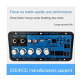 Pikkukuva 4 / 5: Auton Bluetooth digitaalinen vahvistinlevy, kaksoismikrofoni, Bluetooth 5.0, stereovahvistin, subwoofer, Kara（sininenmusta）