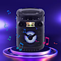 Miniatyrbild 4 av 5: Bluetooth-högtalare, bärbar utomhushögtalare med färgade löpande lampor, bärbar minihögtalare med karaokestöd (svart)