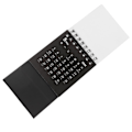 Miniatyrbillede 3 af 3: Mini skrivebords kalender 2024 - 9,8 x 7,5 x 7 cm - Sort