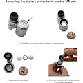 Miniatyrbild 5 av 5: Illuminated Loupe Microscope Mini 60X Smycken Loupe