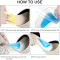 Miniatyrbild 4 av 5: 4 par Gel Arch Support Inläggssulor, Gel Inläggssulor För Plantar Fasciit, Gel Hög Klack Insatser Kuddar, Silikon Ortopediska Inläggssulor