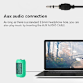 Miniatyrbild 5 av 5: Subwoofer Hög Effekt Bluetooth Högtalare Bluetooth 5.0 Låg Effekt Ultra Lång Utomhus Hem Handtag Trådlöst Ljud-S Sammankopplat Stereoljud（Grön）