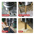 Miniatyrbild 4 av 5: Stegad borr set, Material: HSS, för mjuk metall/fint järn/trä/plast, Metallsteg borr 6st(6st/set)