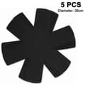 5 st Pan Protectors 15 tum breda stapelbara Pan Protector - Förhindra repor（Svart）