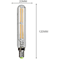 Pikkukuva 2 / 5: 2 kpl 4w T20 Led-hehkulankapolttimo E14 Edison Pieni kanta Lämmin valkoinen 2700k