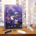 Miniatyrbillede 2 af 4: Adventskalender 2024 - 24 Dages Krystal- og Helbredende Stenesæt med Krystalhalskæde og Armbåndsholder