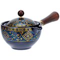 Miniatyrbillede 2 af 2: 1 sæt keramisk tekande porcelæn tekande automatisk tekande bærbar tesæt (17X11cm, farve)