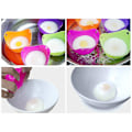 Miniatyrbilde 4 av 5: Silikon Egg Poacher Kopper Sett med 6 Matlaging Perfekte Posjerte Egg