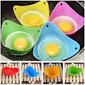 Miniatyrbilde 2 av 5: Silikon Egg Poacher Kopper Sett med 6 Matlaging Perfekte Posjerte Egg