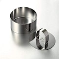 Miniatyrbillede 4 af 5: Mousse ringe kagering rustfrit stål kageform med skyder, 8 cm diameter, 6 stk. (runde)