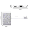 Miniatyrbild 3 av 4: 1080p Lightning till Hdmi Vga Audio Video Adapter Konverter för Apple