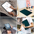 Miniatyrbillede 4 af 5: Passer til Samsung Tab A7 10.4 Tablet Etui Med Penneholder 2020 Model Drop-proof Beskyttende Cover Etui, Stabil Magnetisk Flip-sort