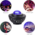 Miniatyrbillede 2 af 5: Led Projektorlys Projektor Nat Farve Skiftende Musikafspiller Bluetooth