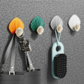 Miniatyrbild 3 av 5: 4-pack självhäftande handdukskrokar, väggmonterade krokar utan borrning, självhäftande krokarganiserare för badrum och kök - orange