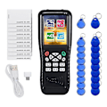 Miniatyrbillede 1 af 5: Nfc Rfid-kortkopieringslæser-skriver, nfc Smart Card Reader Writer Rfid Copier, engelsk version Icopy X100 Nfc Id Ic-læser（sort）