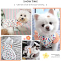 Miniatyrbild 3 av 3: Hundklänning, valpblommig prinsessklänning, tunn söt husdjur sommarkläder kläder söt blommig hundprinsessklänning（2XL，orange）