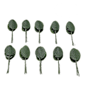 Miniatyrbilde 1 av 2: 200 stk kunstige planteblader Kunstige roseblader Falske blader Hjemmedekor Innendørs plante Blomsteroppsats Tilbehør - Mørkegrønn (Mørkegrønn)