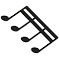 Miniatyrbillede 1 af 5: Musiknodemappe (sort), Dagbog Musikbogsmappe, Klavertryksmappe, Musikpartiturmappe