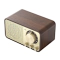 Miniatyrbild 3 av 5: Retro Bluetooth-högtalare i trä, Bluetooth-ljud, subwoofer, stereoljud, plugin-radio (brun)