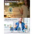 Miniatyrbilde 4 av 5: Bluetooth-høyttaler nattlys, 3d galakse nattbordlampe berøringskontroll, dimbar RGB 7 farger skiftende LED bærbar trådløs oppladbar bordlampe Fo