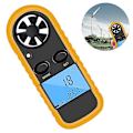 Miniatyrbild 1 av 5: Gm816 Digital Anemometer Vindhastighetsmätare Mätare Lcd Handhållen Luftflöde