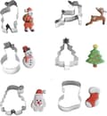 Utstickningsformar Set med 6 Utstickningsformar, Jul-utstickningsformar-set