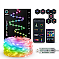 Miniatyrbild 2 av 5: LED-slinga RGB-färg intelligent APP kan DIY inredning röststyrning slinga（A）