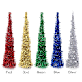 Miniatyrbilde 2 av 4: Kunstig juletre 33*31*8cm Festival 1,2m Kunstverk Ekte og full DIY Blomster Hjem Ornamenter Skrivebordsdekorasjoner（Blå）