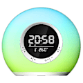 Pikkukuva 5 / 5: Yövalo Bluetooth-kaiutin Bluetooth 5.0 Kaiutin Kello Herätyskello Led Audio Rgb Tunnelmavalo