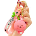 Pikkukuva 1 / 5: Söpö poika tyttö eläin avaimenperät itävät päässä sarjakuvaeläin laukku riipus auton avaimen riipus Kawaii reppu charmit sarjakuva