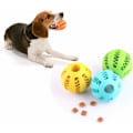 Miniatyrbild 4 av 5: Interaktiv leksaksboll för hund katt husdjur för tand rengöring, tuggummi tuggboll IQ träningsboll pussel leksaker för hund katt (7cm, grön)