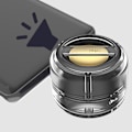 Miniatyrbild 5 av 5: Mini bärbar högtalare, 2W mikrofonhögtalare linjeingångshögtalare, 250mAH kapacitet typ-c plugin-in litet ljud för mobiltelefoner 20240376（Vit）