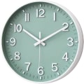 Pikkukuva 5 / 5: Seinäkellon 30cm hiljainen ei tikittävä kello olohuoneeseen makuuhuoneeseen keittiöön toimistoon seinäkello moderni yksinkertainen mykistyskoriste (vaaleanvihreä)
