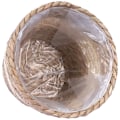 Pikkukuva 2 / 2: Kutotut kukkakorit, käsin kudotut olkikukkaruukut, sisätilojen kudotut kukkaruukut, koristeelliset kukkaruukut (25X19CM, kuten kuvassa 2)