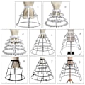 Pikkukuva 2 / 4: Crinoline-alushame, 2/3/4/5 vannetta naisille ja tytöille (8)