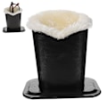 Miniatyrbillede 1 af 2: 1 stk plysdesign brille stel hjem dekorative briller opbevaringsstativ (12X8.3X12.5CM, sort)