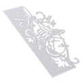 Miniatyrbild 3 av 3: 1 stämpel med bi-design, vacker dekorativ stansform, stansform för prägling (14 x 6,8 cm, silver)
