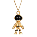 Miniatyrbillede 1 af 4: Hip Hop Rustfrit Stål Astronaut Rummand Pendant Rum Robot Halskæde til Mænd Kvinder