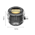 Miniatyrbild 3 av 5: Mini bärbar högtalare, 2W mikrofonhögtalare linjeingångshögtalare, 250mAH kapacitet typ-c plugin-in litet ljud för mobiltelefoner 20240376（Vit）