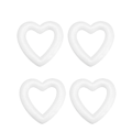 Miniatyrbilde 2 av 2: 10 stk Valentinsdag hule hjerter DIY håndverk hjertemodell dekorasjoner (13,5 cm hule) (11 cm, hvit)
