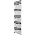Miniatyrbilde 2 av 2: Hengende oppbevaringspose klesstativ hjemme garderobe klesoppbevaringspose (130X32.5CM, grå)
