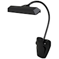 Miniatyrbillede 2 af 2: Musikboglampe med klips - LED-lys USB-musikklampe - klaverlampe - læselampe (21,00 x 9,00 x 6,00 cm, sort)