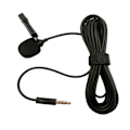 Miniatyrbild 1 av 4: 3,5 mm plugg Mini Lavalier Lavalier Mikrofon med klämma Omnidirectional Kondensatormikrofon för smartphones (svart)