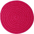 Miniatyrbild 5 av 5: Rosa 3-delars set: 100 % bomullssnöre flätad grytunderlägg set, 7\" diameter