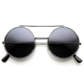 Miniatyrbilde 1 av 2: Limited Edition Color Flip-up Lens Round Circle Django Solbriller_dxm（Black Smoke）