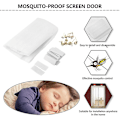 Miniatyrbillede 3 af 4: Magnetisk Fluenet Dør til Vinduer (sort, 80x210 cm), Myggenet Fluenet i Høj Kvalitet, Insektnet til Patio med Stærke Magneter og Fuldt Ramme