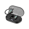 Miniatyrbild 1 av 3: Bluetooth 5.4 In Ear Hanging LED Digital Display HiFi Ljudkvalitet Högdefinitions Samtal Riktningsbestämda Trådlösa Öronproppar（Svart）