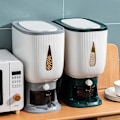 Miniatyrbild 3 av 5: 10 kg automatisk risdispenser med sköljkopp smart risdispenser risförvaring rishink hushåll